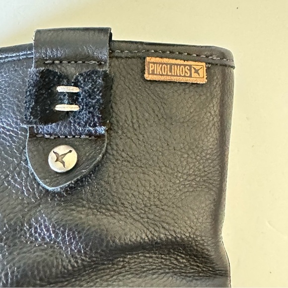 Pikolinos Black Leather Buckle Boots Size 37 - Picture 6 of 13